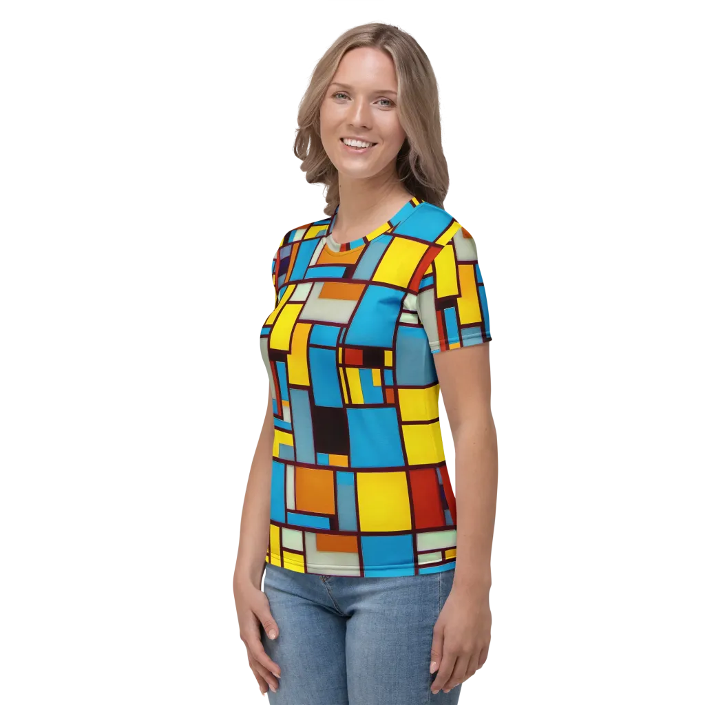 Bauhaus Blaze on Women's Crew Neck T-Shirt — Left