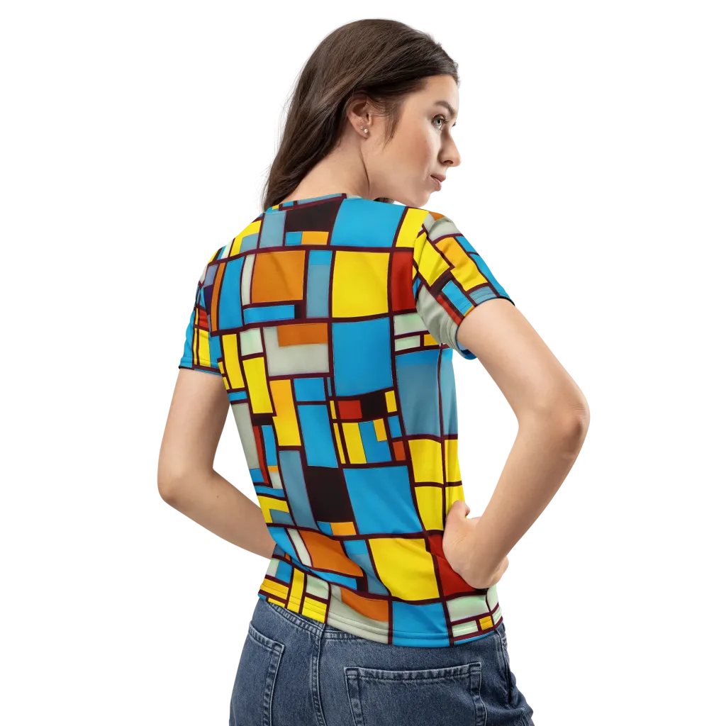 Bauhaus Blaze on Women's Crew Neck T-Shirt — Back