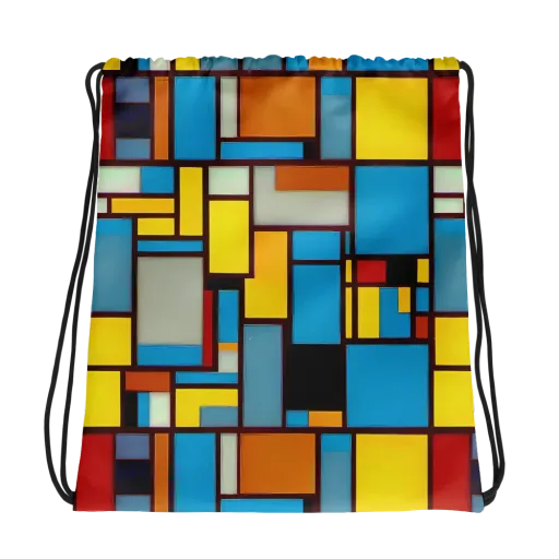 Bauhaus Blaze on a Drawstring Bag