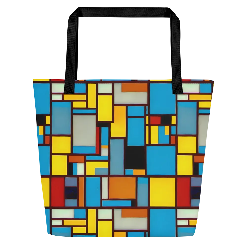 Bauhaus Blaze on Large Tote Bag W/ Pocket — Front
