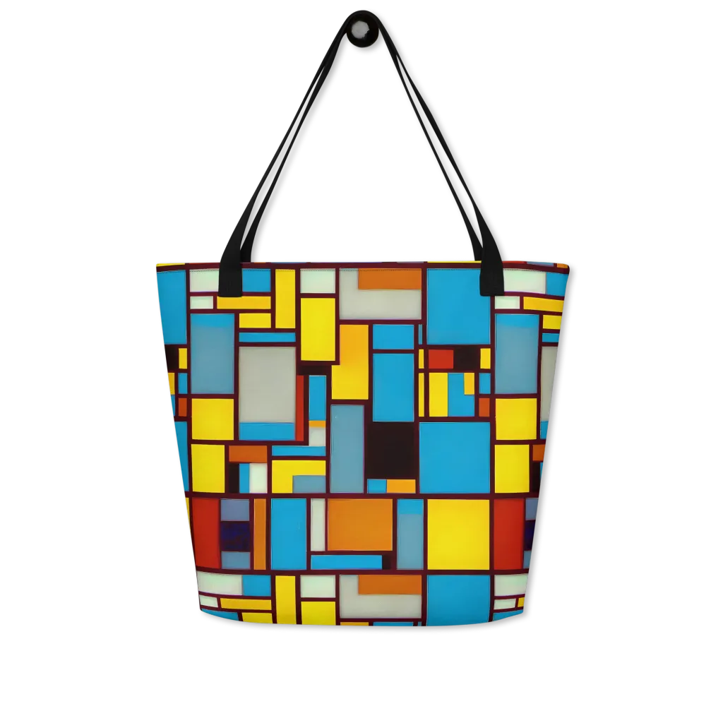 Bauhaus Blaze on Large Tote Bag W/ Pocket — Front