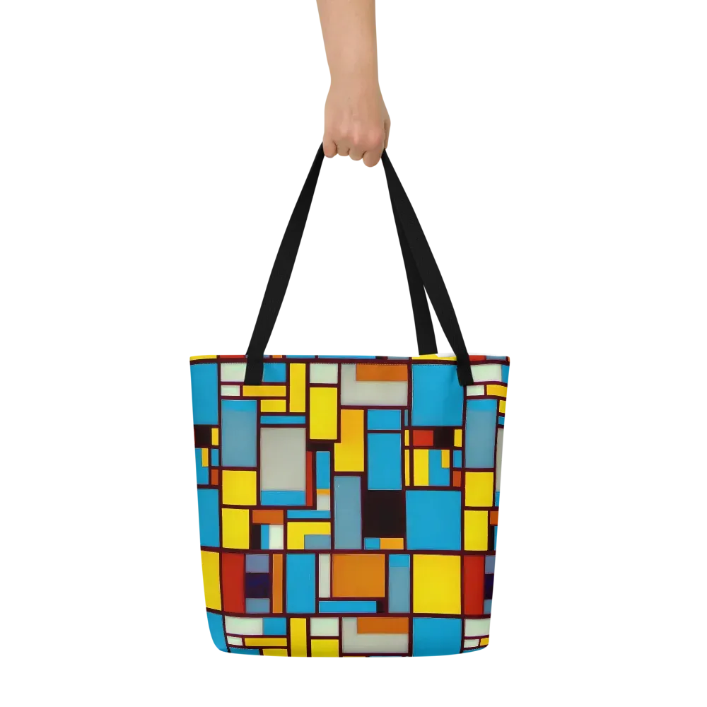 Bauhaus Blaze on Large Tote Bag W/ Pocket — Front