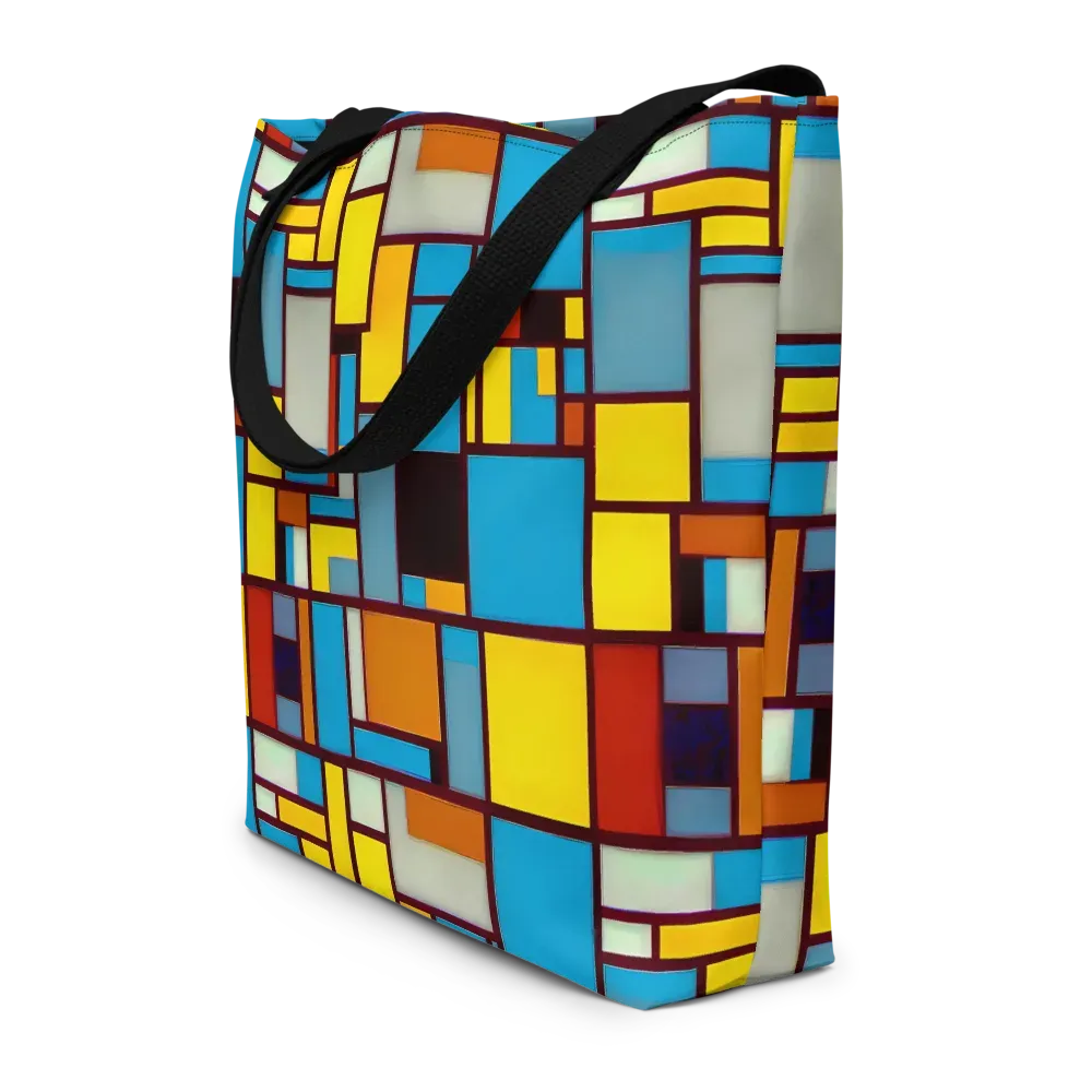 Bauhaus Blaze on Large Tote Bag W/ Pocket — Front