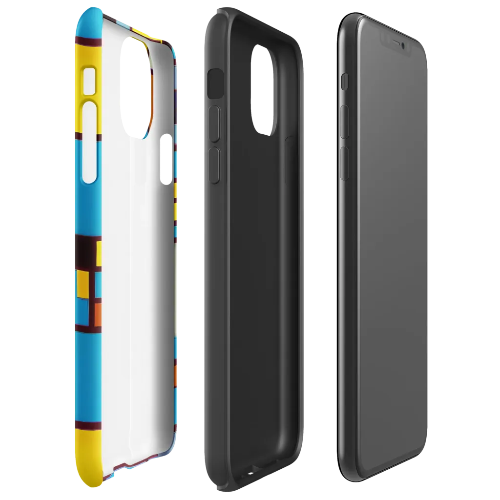 Bauhaus Blaze on Tough Case for iPhone® — Right