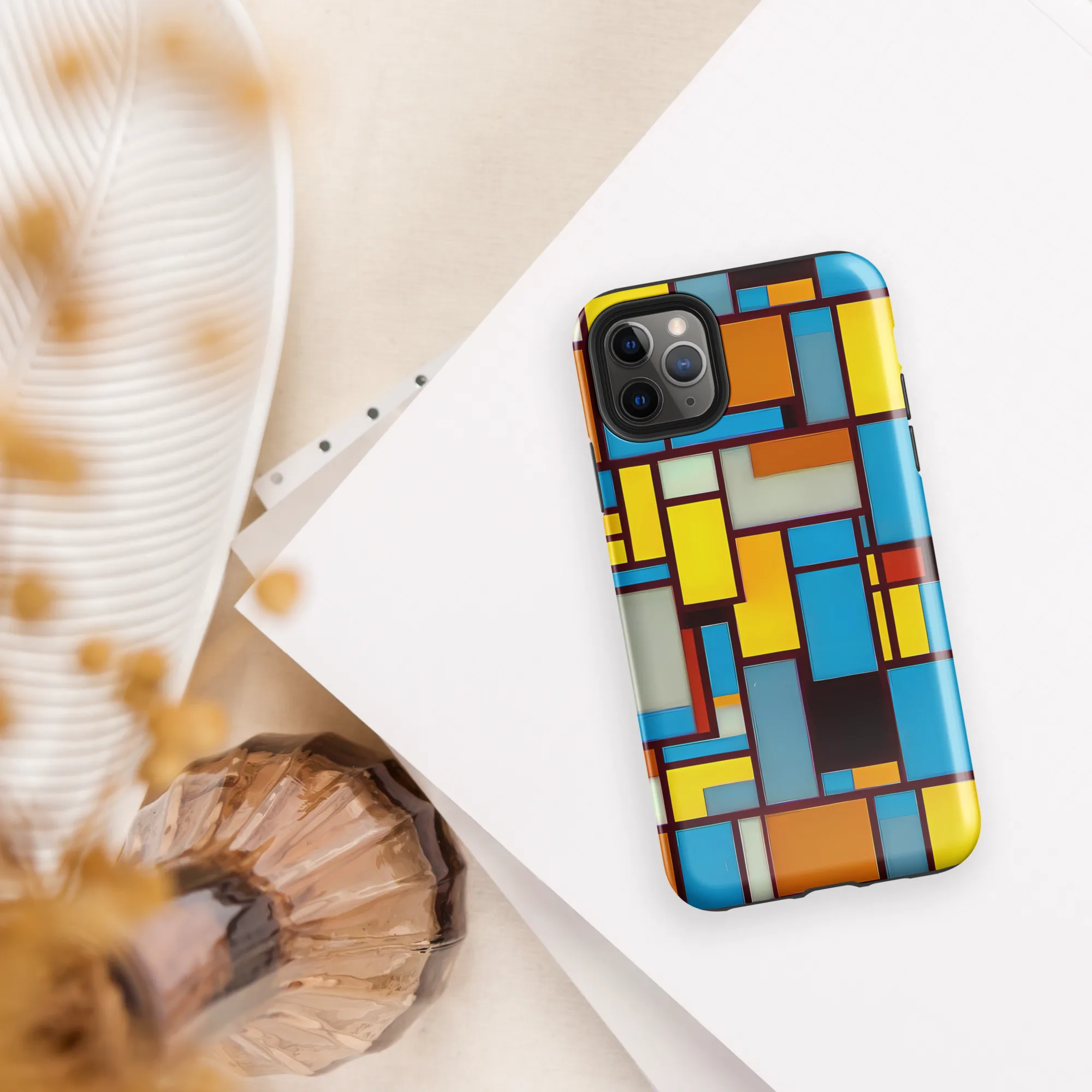 Bauhaus Blaze on Tough Case for iPhone® — Front