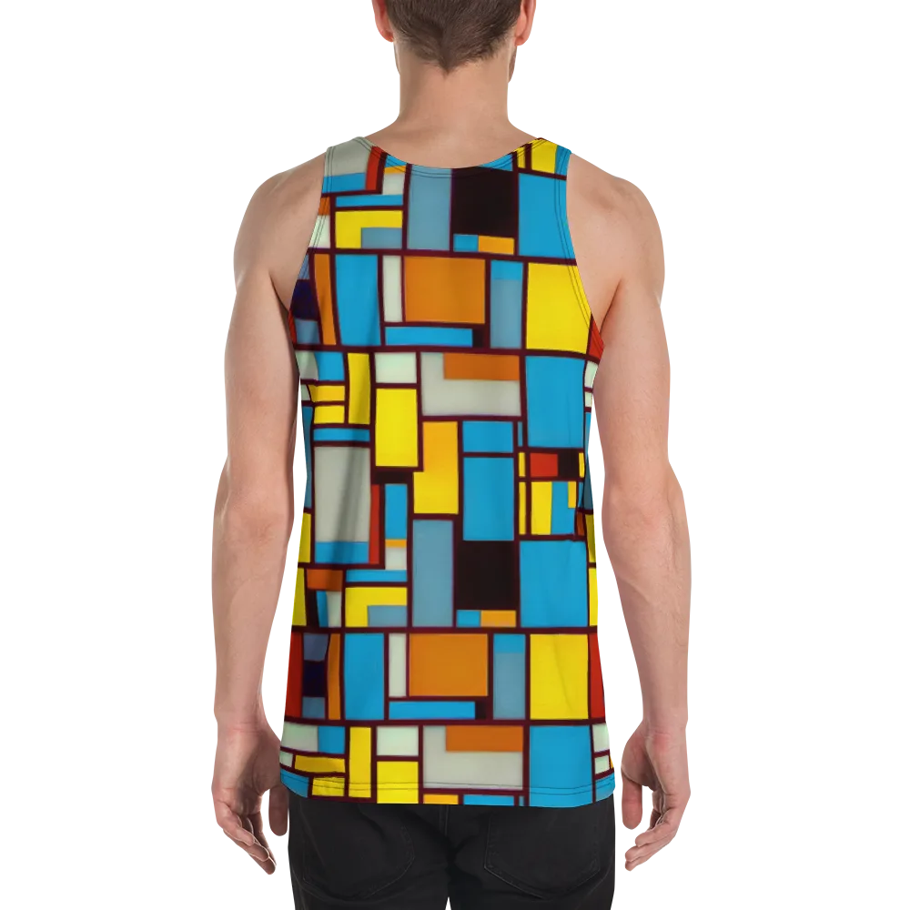 Bauhaus Blaze on Men's Tank Top — Back