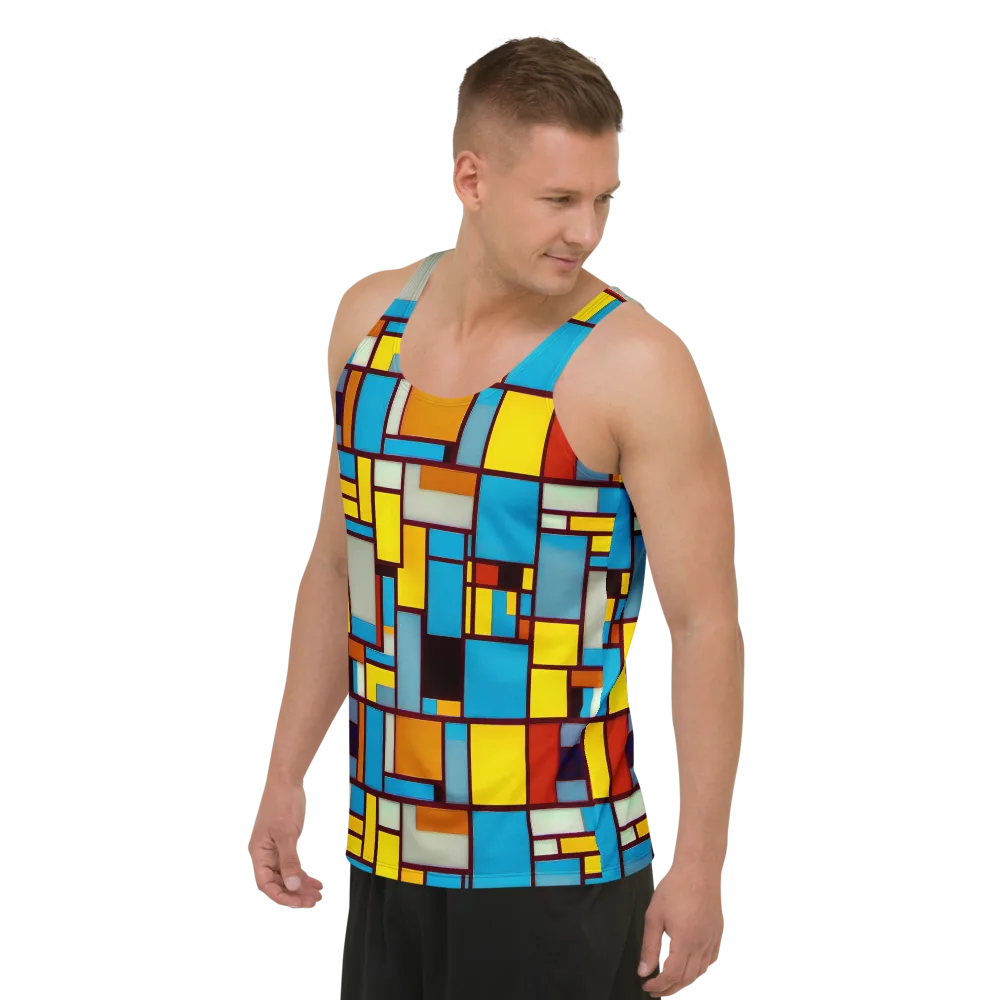 Bauhaus Blaze on Men's Tank Top — Left Front