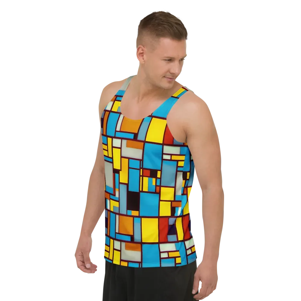 Bauhaus Blaze on Men's Tank Top — Left Front