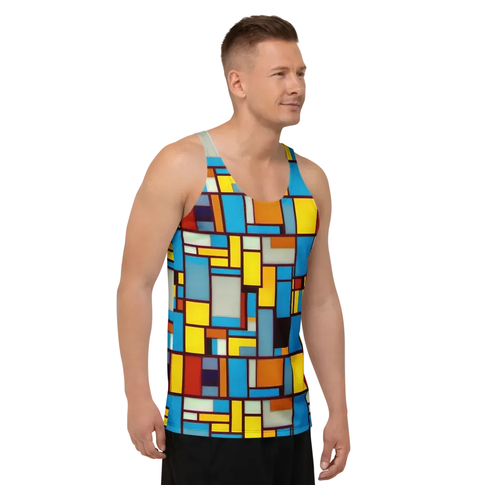 Bauhaus Blaze on Men's Tank Top — Right Front