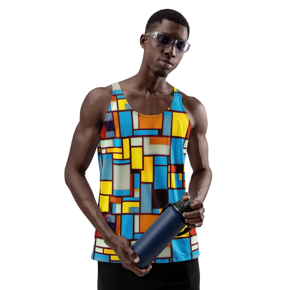 Bauhaus Blaze on Men's Tank Top — Front