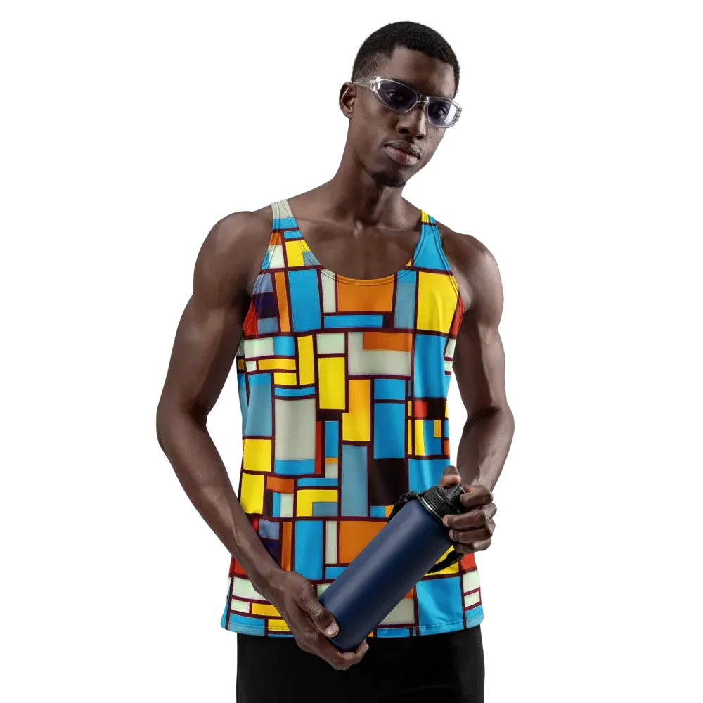 Bauhaus Blaze on Men's Tank Top — Front