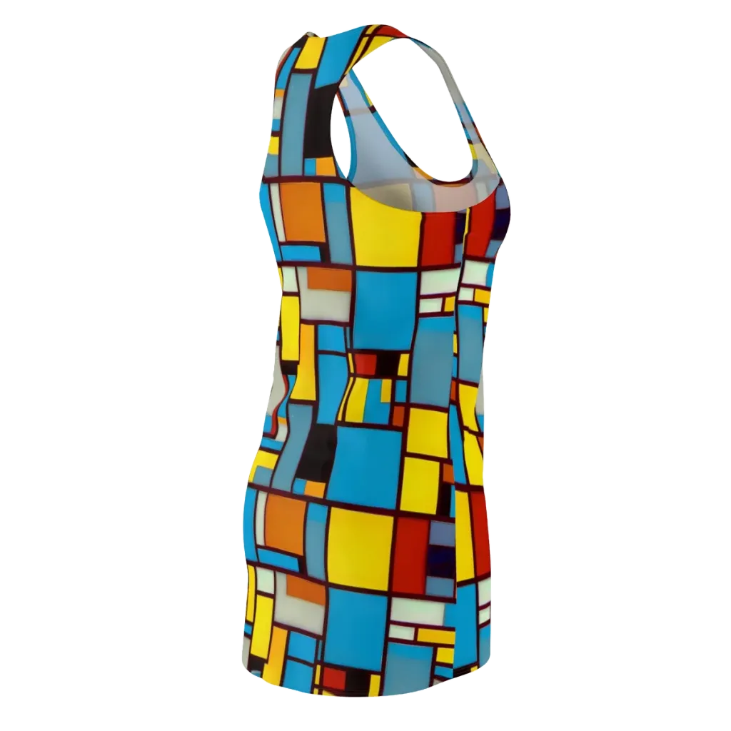Bauhaus Blaze on Racerback Dress — Back Side