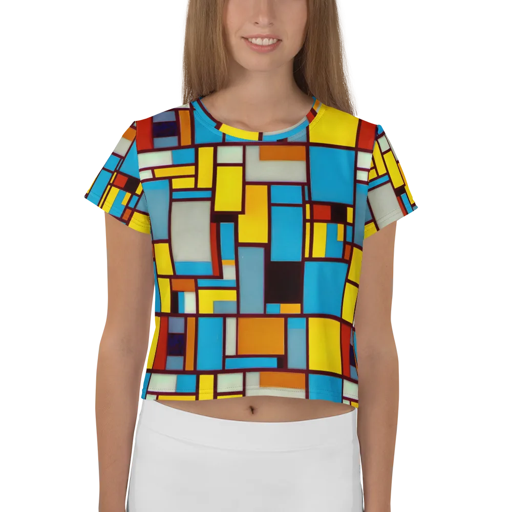 Bauhaus Blaze on Crop Tee — Front
