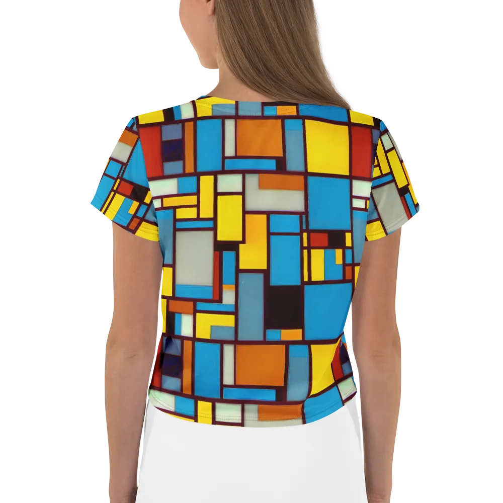 Bauhaus Blaze on Crop Tee — Back