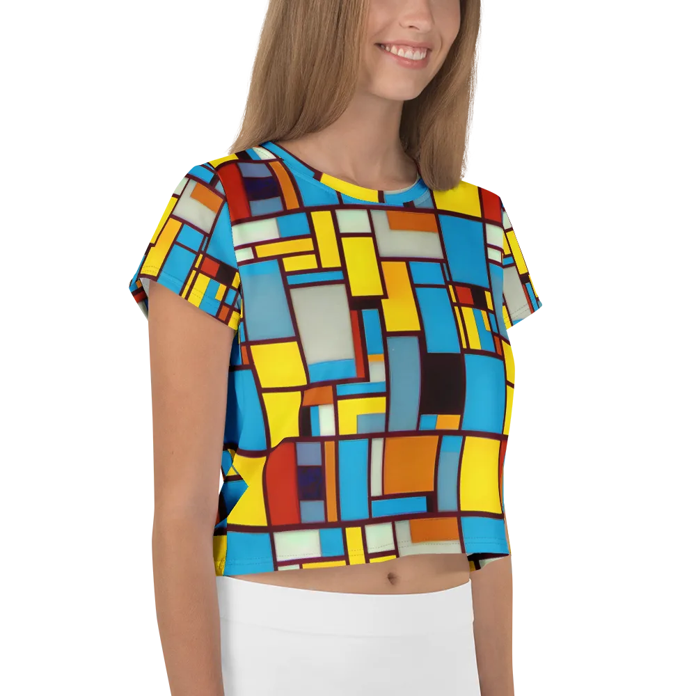 Bauhaus Blaze on Crop Tee — Right