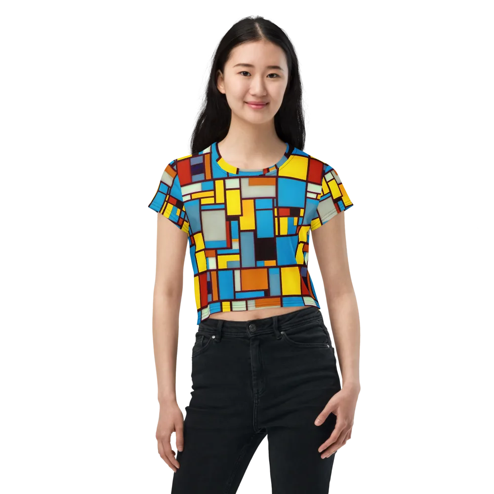 Bauhaus Blaze on Crop Tee — Front
