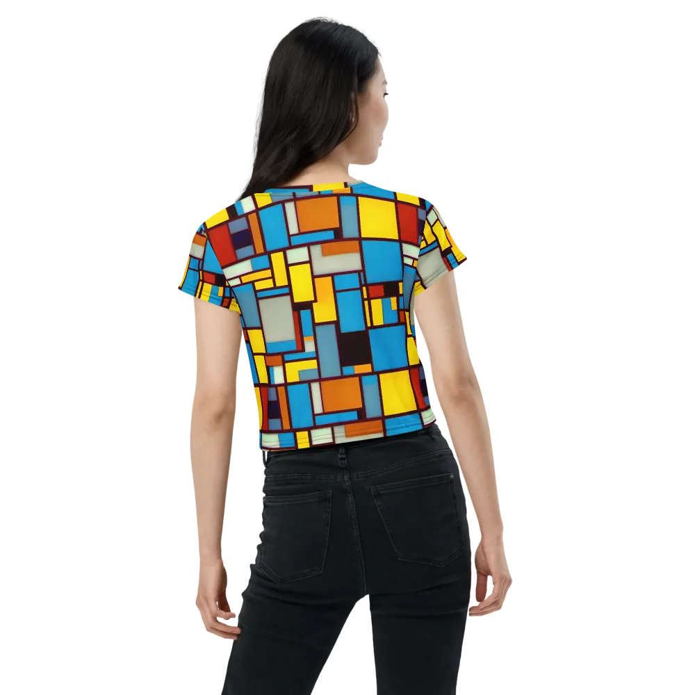 Bauhaus Blaze on Crop Tee — Back