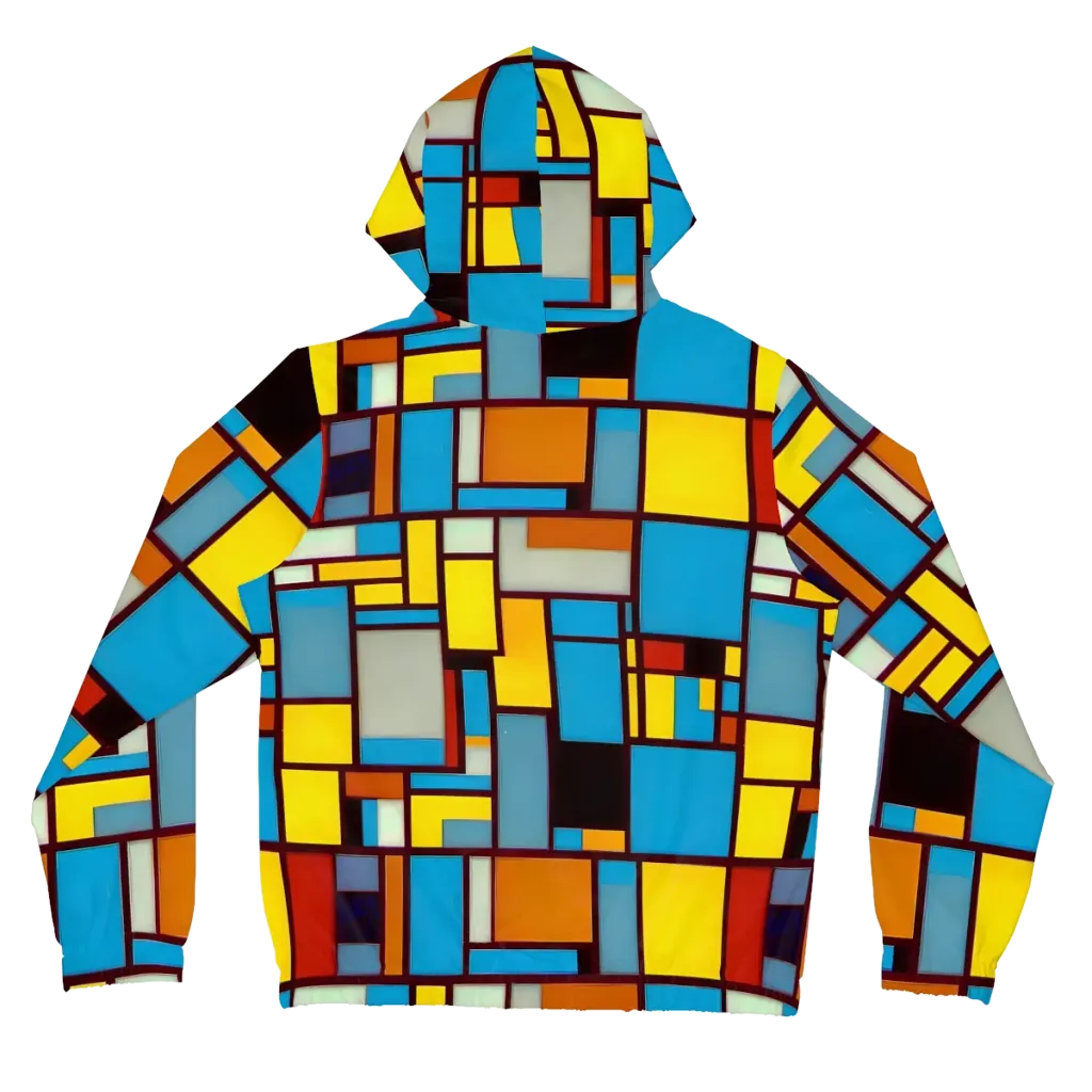 Bauhaus Blaze on Women's Full-Zip Hoodie — Back