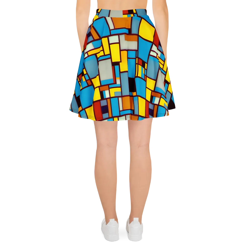 Bauhaus Blaze on Skater Skirt — Back