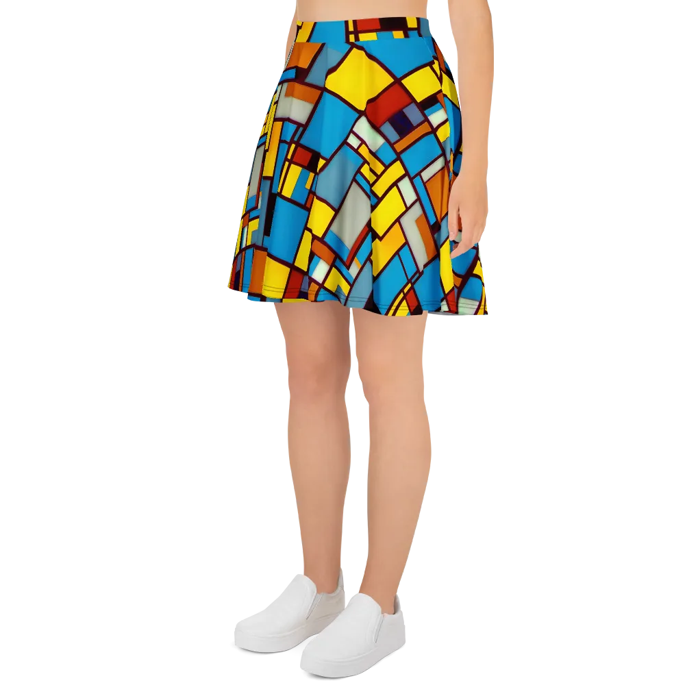 Bauhaus Blaze on Skater Skirt — Left