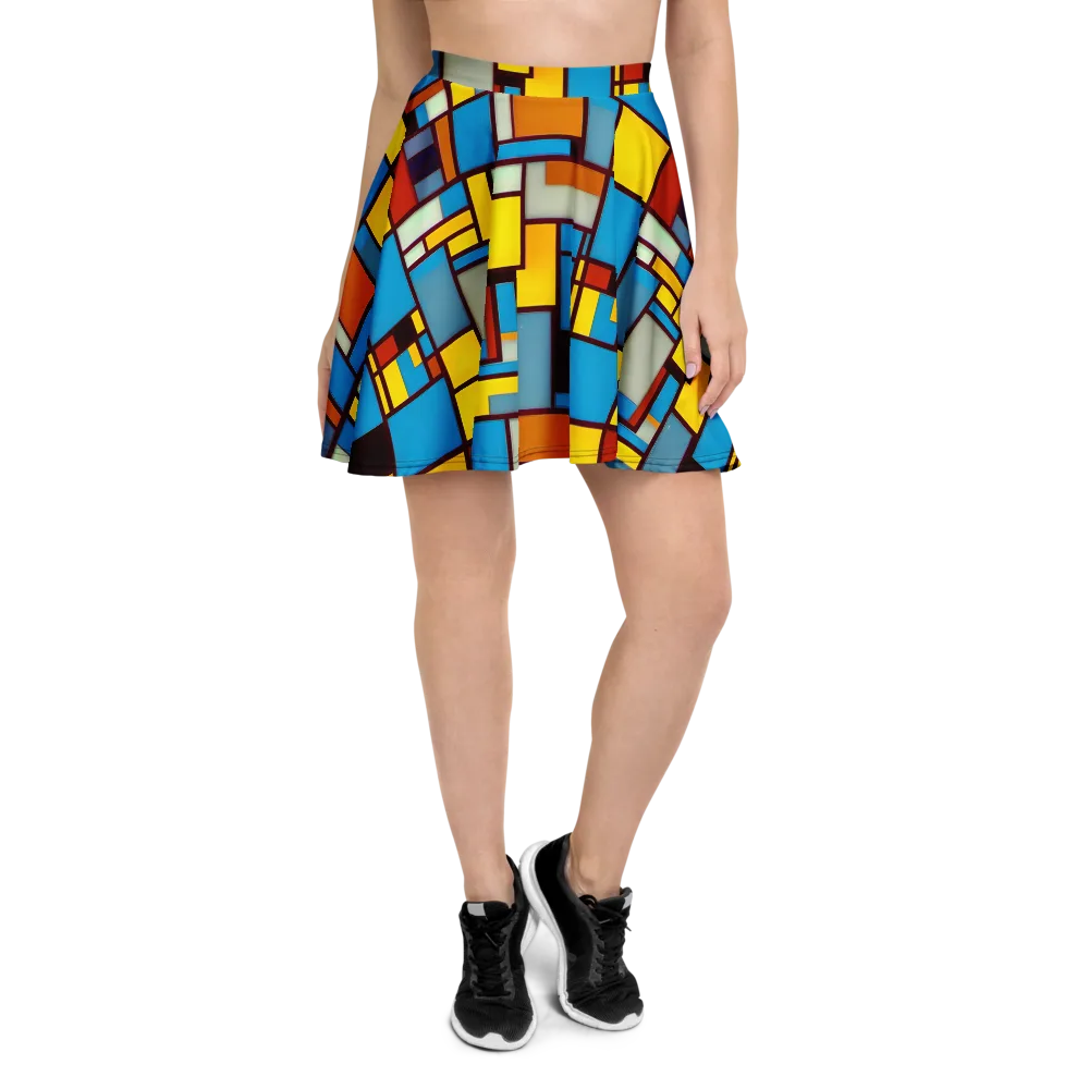 Bauhaus Blaze on Skater Skirt — Front