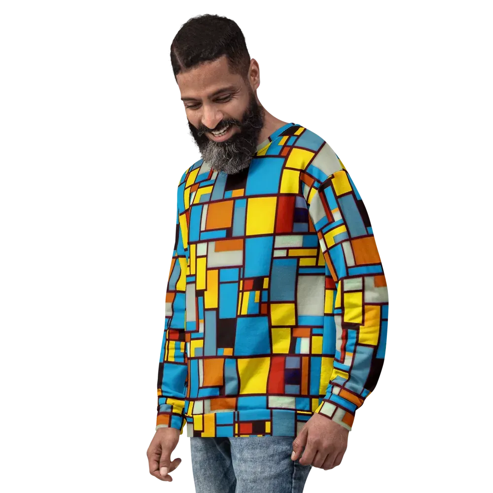 Bauhaus Blaze on Sweatshirt — Left Front