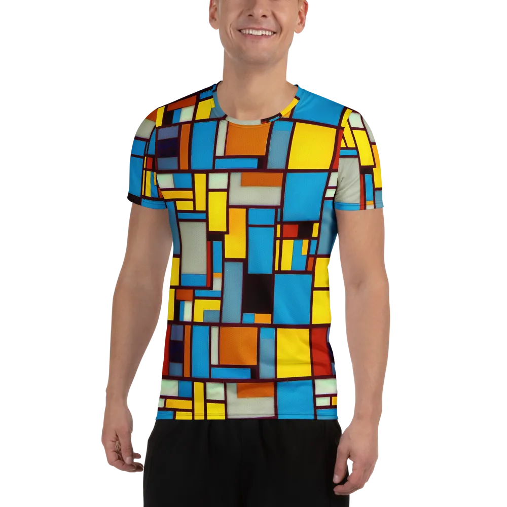 Bauhaus Blaze on Men's Athletic T-Shirt — Front