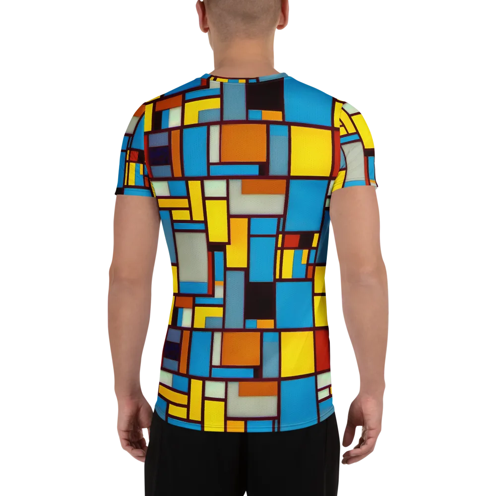 Bauhaus Blaze on Men's Athletic T-Shirt — Back