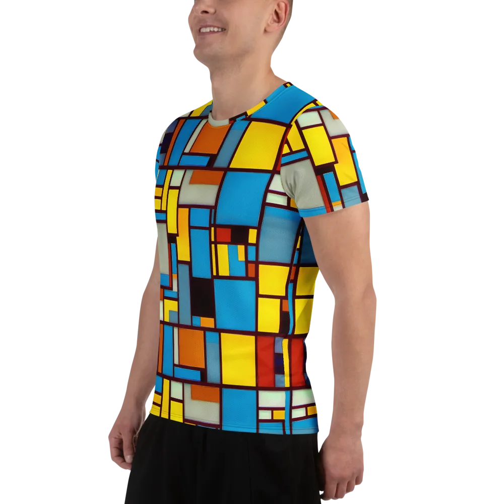 Bauhaus Blaze on Men's Athletic T-Shirt — Left