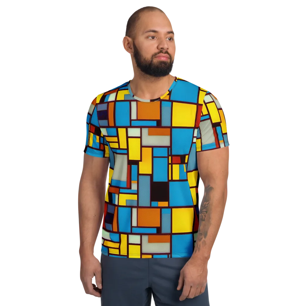 Bauhaus Blaze on Men's Athletic T-Shirt — Front