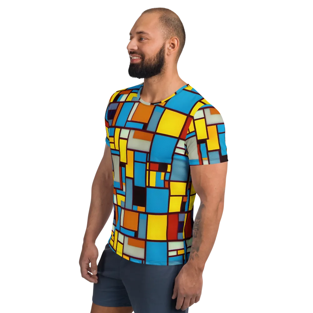 Bauhaus Blaze on Men's Athletic T-Shirt — Left