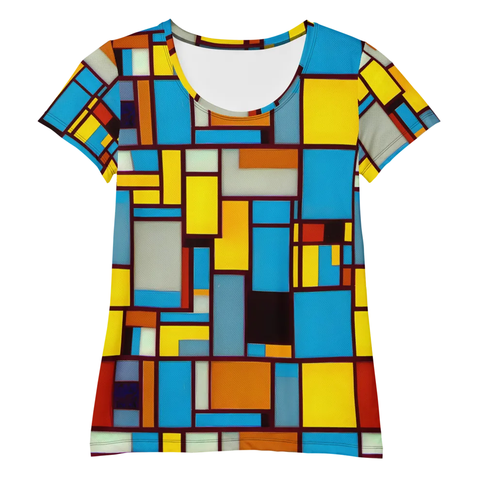 Bauhaus Blaze on Women's Athletic T-Shirt — Front