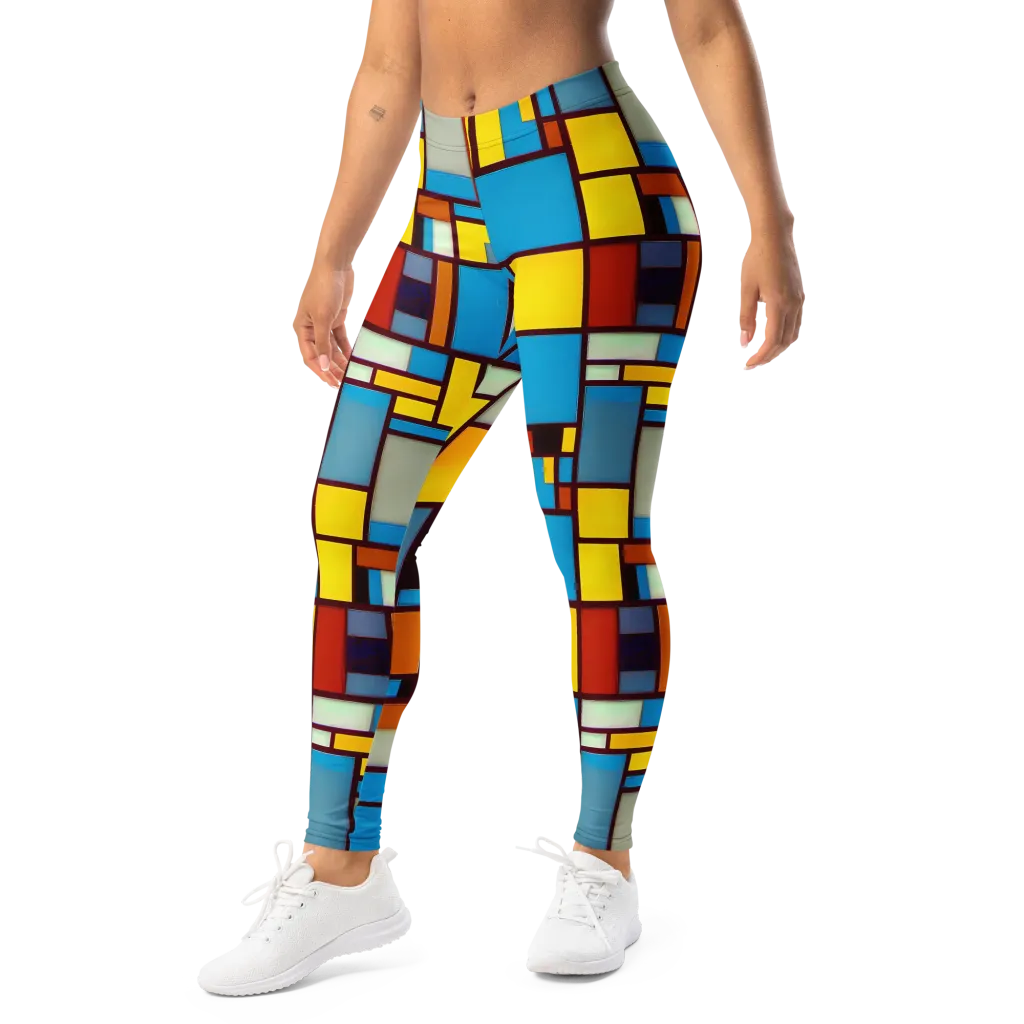 Bauhaus Blaze on Leggings — Left Front