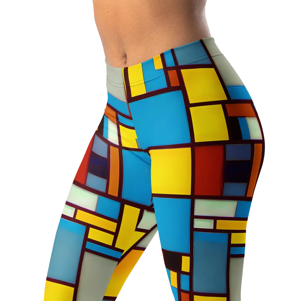 Bauhaus Blaze on Leggings — Left Front