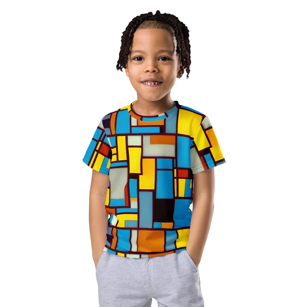 Bauhaus Blaze on Kids Crew Neck T-Shirt — Front