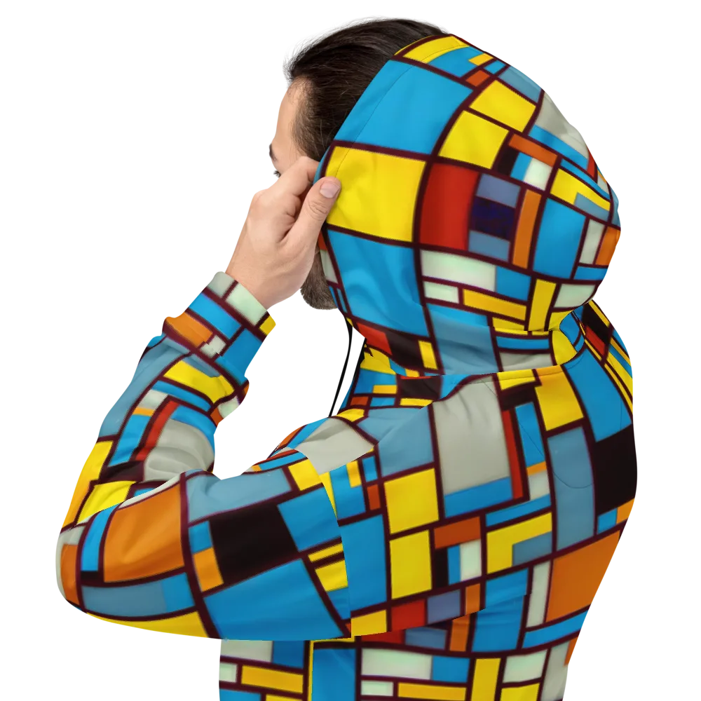 Bauhaus Blaze on Hoodie — Back