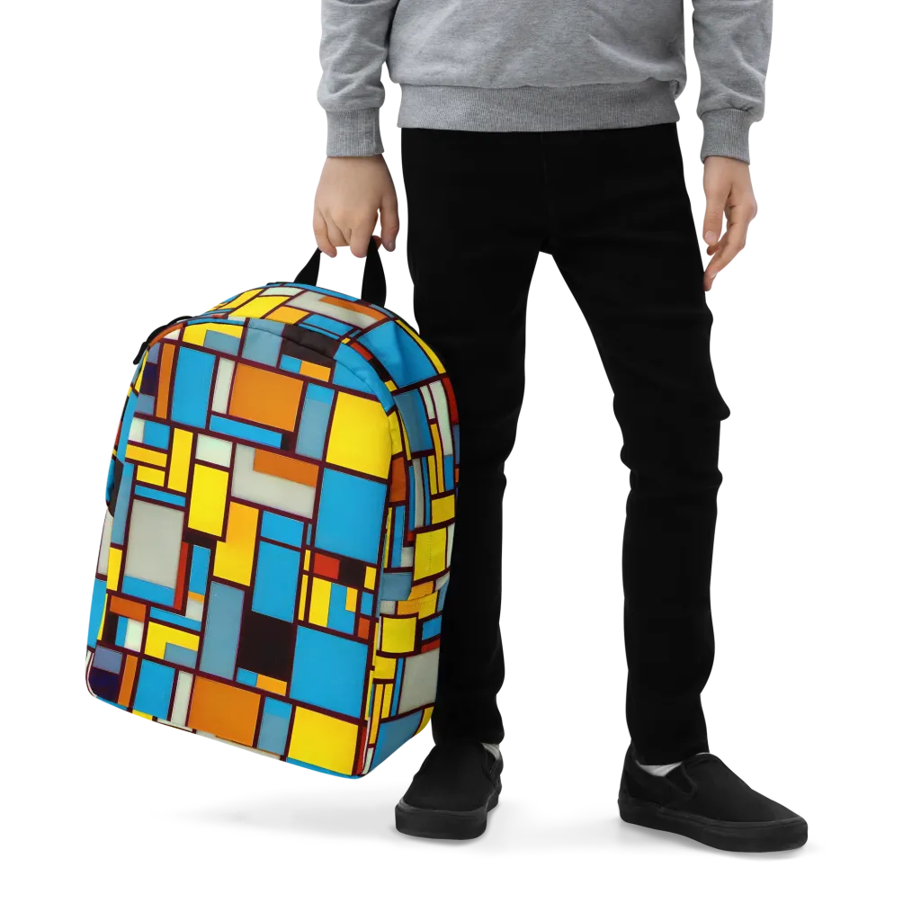 Bauhaus Blaze on Minimalist Backpack — Zoomed-in