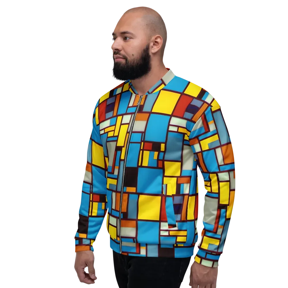 Bauhaus Blaze on Bomber Jacket — Left