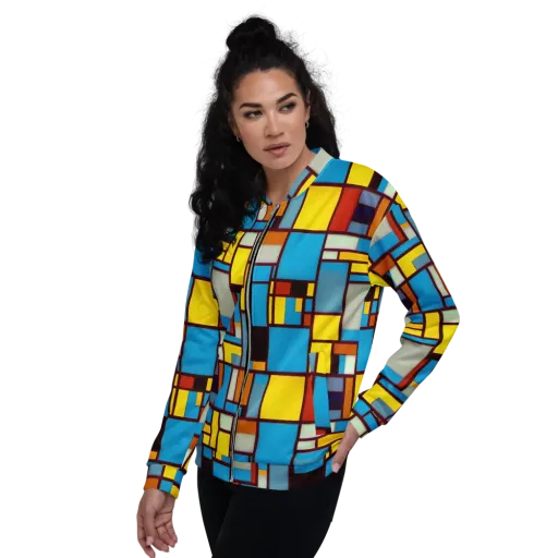 Bauhaus Blaze on a Bomber Jacket