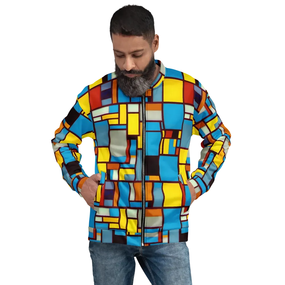 Bauhaus Blaze on Bomber Jacket — Front