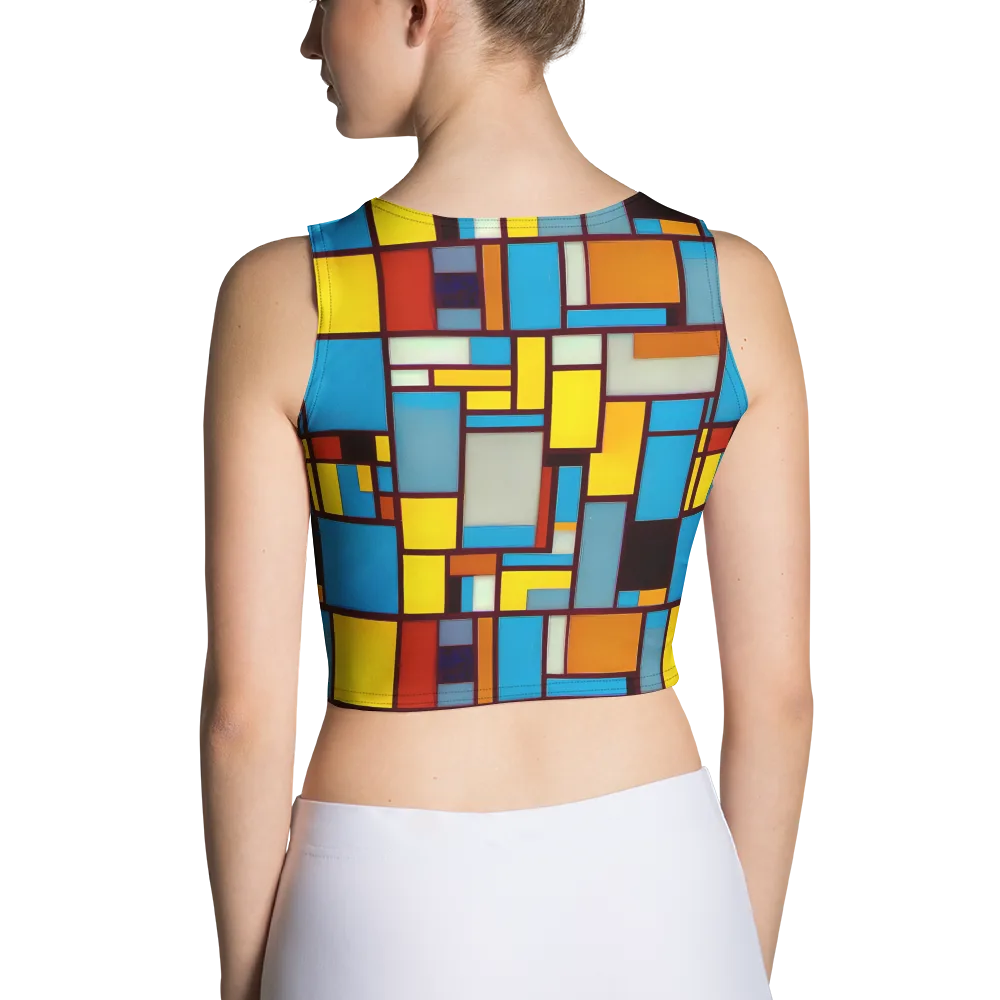 Bauhaus Blaze on Crop Top — Back