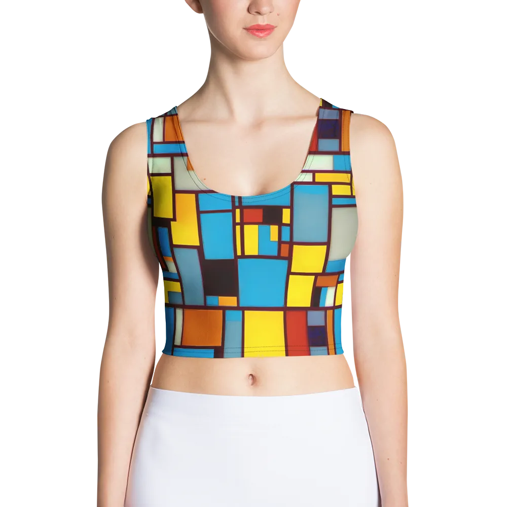 Bauhaus Blaze on Crop Top — Front