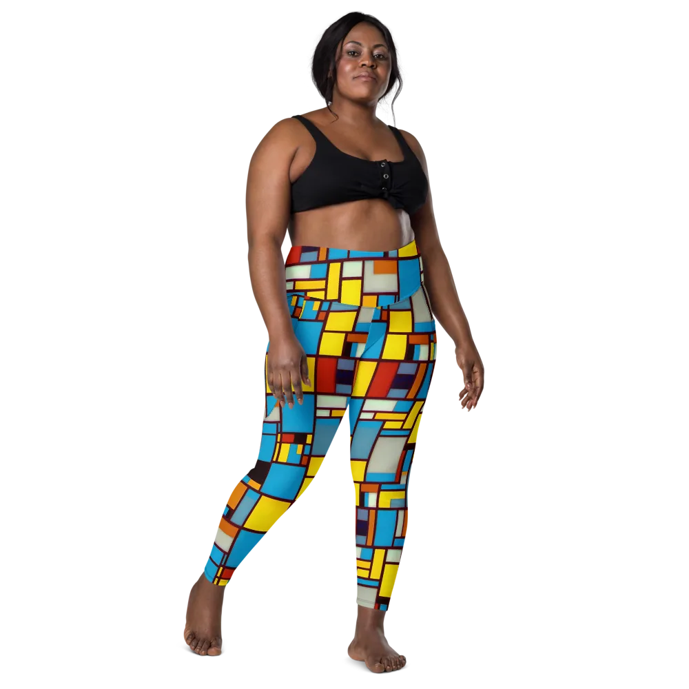 Bauhaus Blaze on Leggings with Pockets — Front