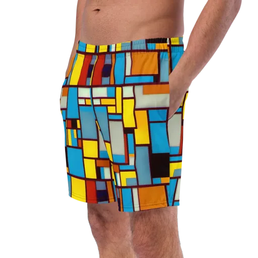 Bauhaus Blaze on a Swim Trunks
