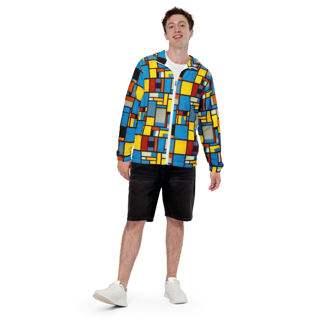 Bauhaus Blaze on Men's Windbreaker — Front