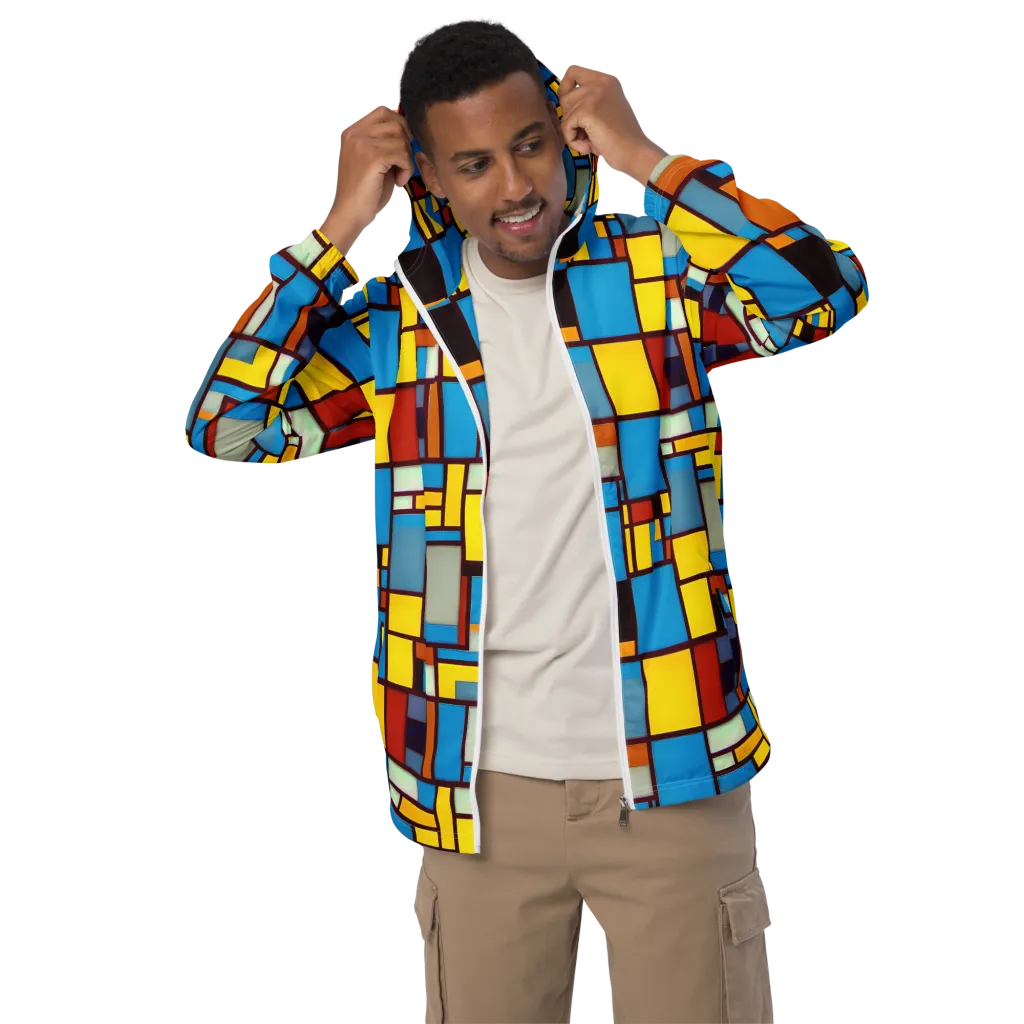 Bauhaus Blaze on Men's Windbreaker — Front