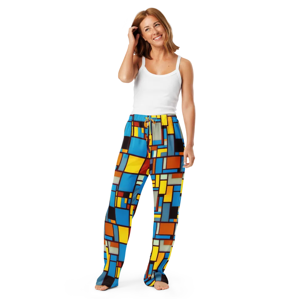 Bauhaus Blaze on Women's Pajama Pants — Front