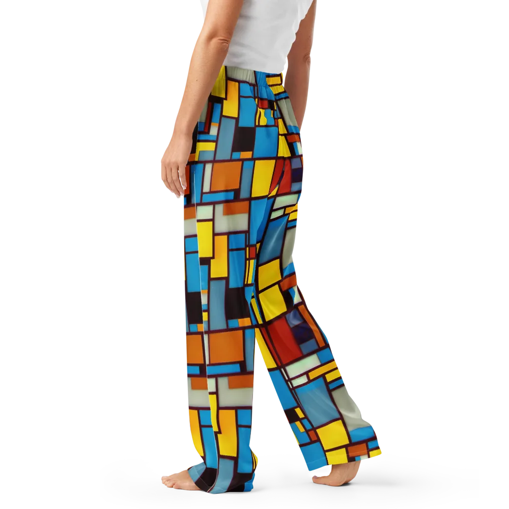 Bauhaus Blaze on Women's Pajama Pants — Left