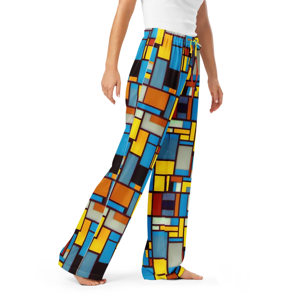 Bauhaus Blaze on Women's Pajama Pants — Right Front