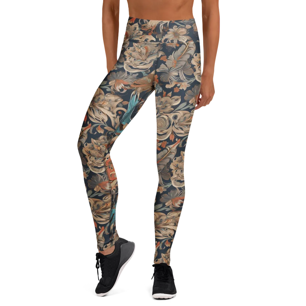 Aviary Nocturne on Yoga Leggings — Front